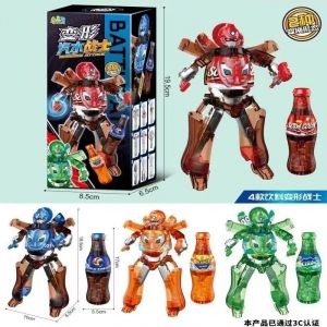 Corée dessin animé déformation Robot Tobot jeunes Styles jouets frères Anime boire Robot jouets