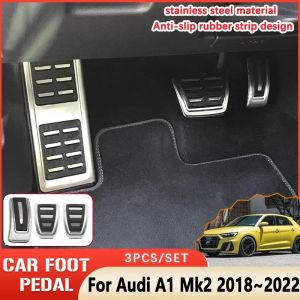 P&eacute;dale de voiture en acier inoxydable pour Audi A1, Mk2 Go, 2018, 2019, 2020, 2021, 2022,
