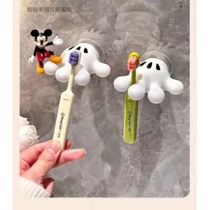 Mickey Minnie Mouse paume brosse à dents crochet Kawaii dessin animé ventouse support mignon salle