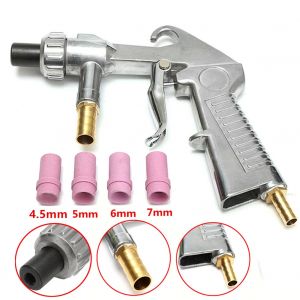 Pistolet de sablage avec siphon à air, kit d'outils de sablage, pointe de buses en métal et en