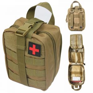 Trousse de premiers secours tactique, Kit médical d'urgence, véhicule de chasse militaire en plein