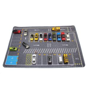 Tapis de souris pour stationnement sur route, Garage, terrain de Football, jouet, échelle 1:64, pour