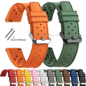 Bracelet de montre en Silicone Tropic 18mm 20mm 22mm pour Seiko pour Bracelet fossile pour Oris