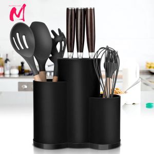 Porte-couteau ustensiles multi-usages cuisine couverts stockage cylindre boîte de rangement étagère