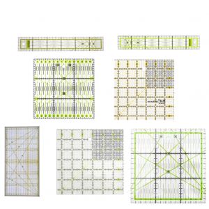 Règle Double couleur Patchwork pieds tailleur Yardstick coupe Quilting bricolage outils de couture