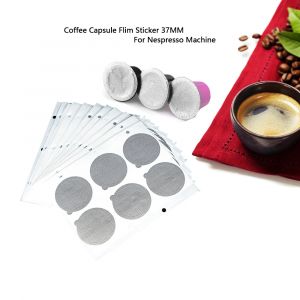 Capsule de café Nespresso rechargeable, autocollant Flim, recharge de Capsule en acier inoxydable,