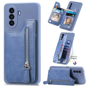 P40Lite P20 P30 P40 P50 Pro étui portefeuille en cuir à fermeture éclair pour Huawei P60 Pro
