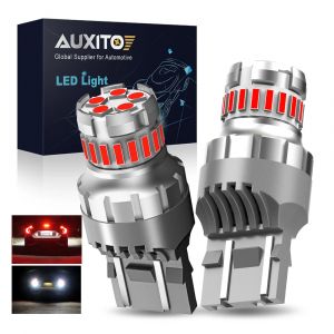 AUXITO 2 pièces 7443 LED Canbus feu stop T20 W21/5W W21W 7440 LED ampoule sans erreur Flash