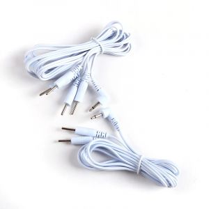 Câble d'électrode d'électrothérapie, 2.5/3.5mm, 2 /4 broches, fils de plomb pour Acupuncture,
