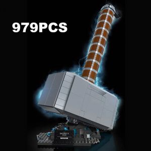 Nouveau 979 pièces créatif Super héros marteau de Thor blocs de construction avec figurines MOC