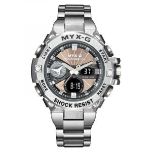 Montre à énergie solaire pour hommes, lumière d'endurance, minuterie d'énergie cinétique, réveil,