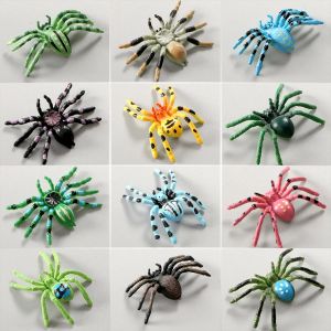 Modèle d'insecte 12 pièces/ensemble, modèles d'araignée de Simulation, Figurines d'action en
