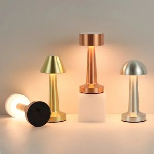 Lampe de Table USB en métal tactile, décoration pour Bar, Table basse, Restaurant, bureau, veilleuse
