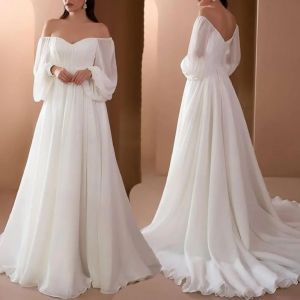Robe Longue Blanche à Lacets et Dos auxpour Femme, Sexy, à Manches sulf, Maxi, ixd'Été, Vacances,
