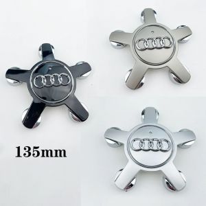 Centre de roue de voiture 135mm, 4 pièces, couvre-moyeu, Badge logo 4F 0601165 N pour Audi A1 A3 A4