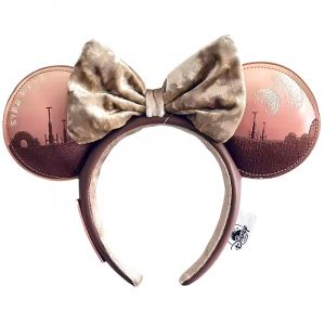 Disney Mickey Mouse oreilles bandeau 2025 PU cuir broderie arc Minnie oreille chapeaux pour adultes