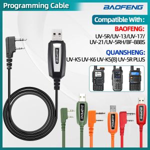 C&acirc;ble multicolore de programmation USB avec CD pour Baofeng UV 82 888S UV 13 17 21 18 Pro Quansheng