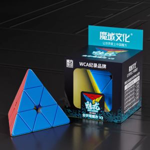 [Picube] MoYu Meilong Pyraminx V2 3x3x3 pyramide Cube magique MoFangJiaoShi 3x3 Cubo autocollants