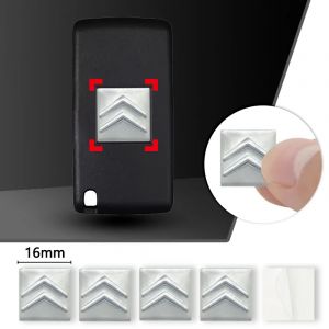 Autocollant de clé de voiture 16mm, Logo emblème pour citroën C1 C2 C3 C4 C5 C6 C8 C4L DS3 DS4 DS5