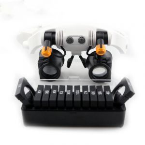 Loupes de lecture &eacute;clair&eacute;es, Loupe r&eacute;glable, entretien &eacute;lectronique, bijoutiers, r&eacute;paration