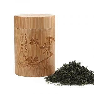 Bo&icirc;te de rangement de th&eacute; en bambou sculpt&eacute;, couvercle scell&eacute;, bo&icirc;te de th&eacute;, aliments, &eacute;pices, noix,