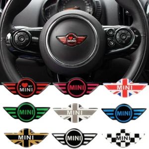 Autocollant central avec Logo de volant de voiture, 1 pièce, pour Mini Cooper John Cooper Works R50