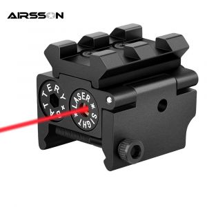 Mini visée Laser tactique à point rouge pour pistolet, pointeur Laser pour fusil avec support sur