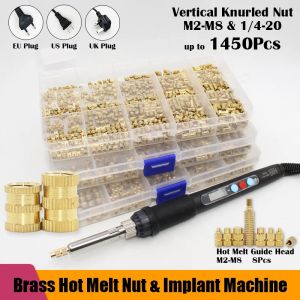 Insert d'écrou en laiton pour imprimante 3D, plastique M2 M3 M4 M5 M6 M8, jeu de chaleur fileté,