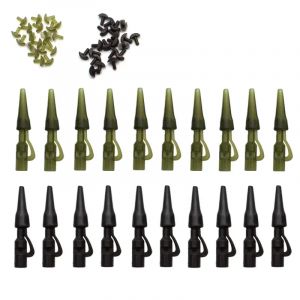 Ensemble de clips de plomb pour p&ecirc;che &agrave; la carpe, 20 pi&egrave;ces, Kit de Clips de s&eacute;curit&eacute; robustes,