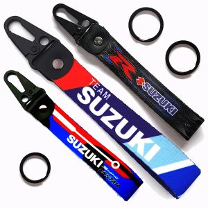 Suzuki porte-cl&eacute;s &eacute;tiquette sangle accessoires en cuir porte-cl&eacute;s GSXR 600 750 1000 GSF SFV GSXS 600