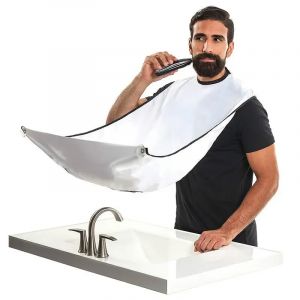 Tablier de rasage pour hommes, Cape de receveur de barbe, bavoir de coupe de cheveux pour rasoir et