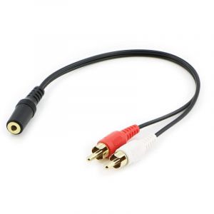 C&acirc;ble RCA universel, Jack 3.5mm, c&acirc;ble Audio st&eacute;r&eacute;o femelle vers prise m&acirc;le 2RCA vers casque,