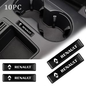 Autocollant emblème de décoration époxy 3D de style de voiture, 10 pièces, autocollant pour Renault