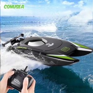 2.4G Radio Rc bateau 30 Km/h bateau de course hors-bord haute vitesse 20 minutes batterie 2 Ch