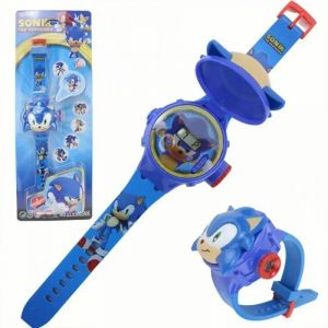 Sonics – montre de Projection à 24 motifs, dessin animé, horloge électronique, projecteur, jouet à