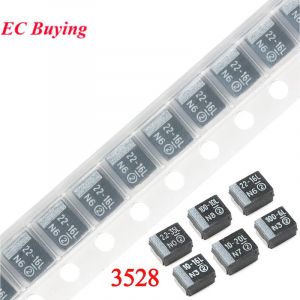 10 pièces/lot condensateur au tantale SMD 3528 2.2uF 225 35V 10uF 106 16V 20V 25V 22uF 226 33uF 336