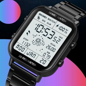 SKMEI 1888 hommes chronomètre compte à rebours montre-bracelet calendrier horloge reloj hombre Sport