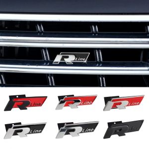 Décoration d'insigne de calandre avant de style de voiture, emblème en métal Rline, VW Golf 7, 5, 6,
