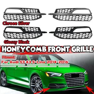 Grille de couverture de phare antibrouillard pour Audi S3 A3 s-line 2014 2015 2016 RS Style