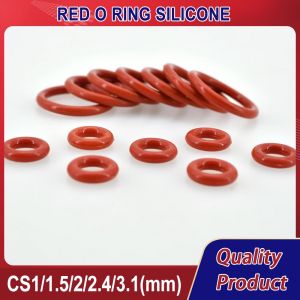 CS 1mm 2mm 3.1mm rouge Silicone VMQ joint torique &eacute;paisseur rondelles joint de qualit&eacute; alimentaire