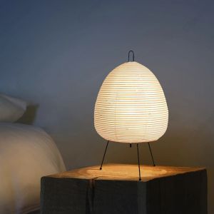 Design japonais Akari Noguchi Yong lampe de Table papier de riz lampe sur pied salon décor à la