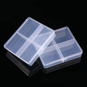 Boîte de rangement en plastique transparent, boîte d'emballage translucide, boîte de rangement
