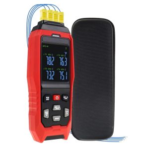 Thermomètre à thermocouple 1 ou 4 canaux, type K/J, avec enregistreur de données en temps réel,