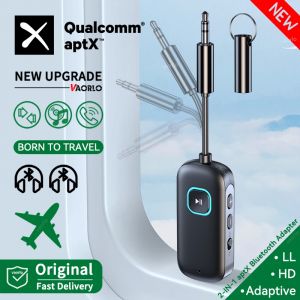 Émetteur récepteur audio Bluetooth aptX 2 en 1 3,5 mm AUX Multipoint Hifi Musique stéréo Adaptateur