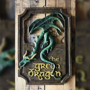 Décorations de noël murales pour la maison, 1 pièce, Statue de cheval et de Dragon, artisanat en