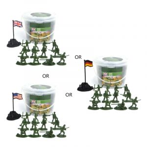 100 pièces enfants jouet Mini soldats militaires figurines modèles Playset bureau décor enfant en