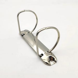 Clips de reliure à 2 anneaux en forme de D, 50mm, pour bloc-notes, Clip de reliure en métal, dossier
