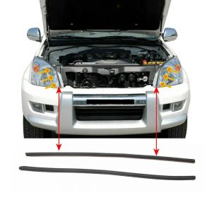 Bande d'&eacute;tanch&eacute;it&eacute; pour phare avant, 2 pi&egrave;ces, pour Toyota Prado Land Cruiser 2003 &ndash; 2009 FJ120