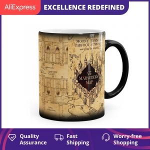 Tasse magique créative, tasse à couleur changeante, carte des Marauders, méfait, vin géré, tasse de