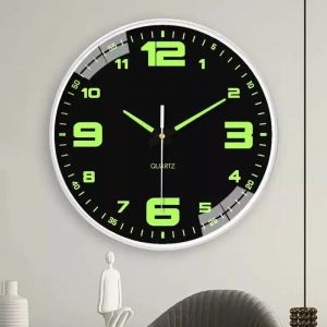 Horloge lumineuse chambre horloge silencieuse horloge murale salon moderne simple mode créative